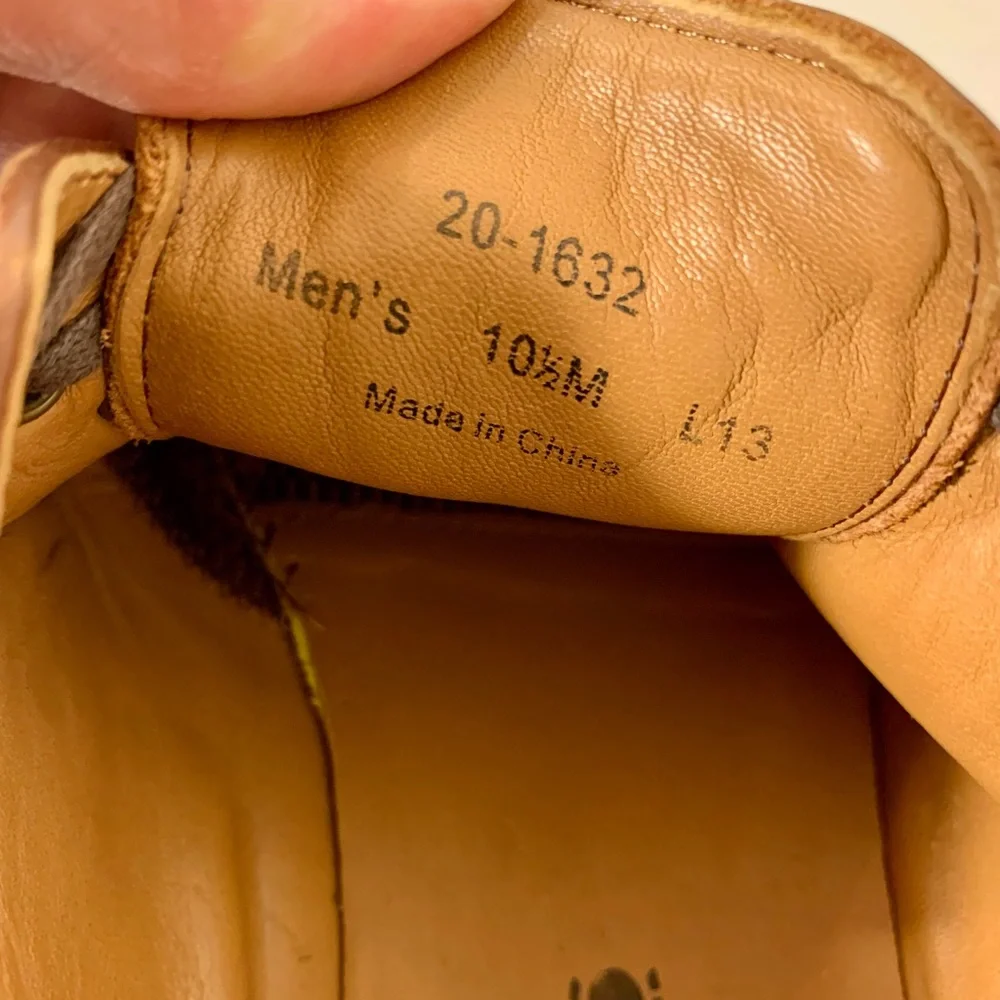 Johnston‎ & Murphy Saddle Oxford Shoe Men Sz 10.5 M Brown Leather Comfort Work
